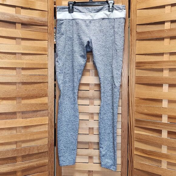Forever 21 Gray Leggings Women's Size M Pockets Workout Running Athletic - Picture 1 of 9
